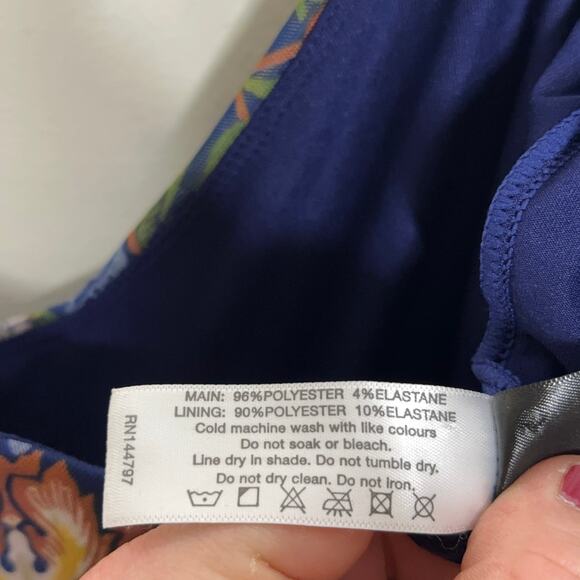 BLACKMILK Strawberry Thief Blue Sweet Frill Dress Limited Edition Sz XL {3D18} - Picture 7 of 7